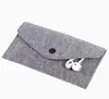 Estuche de fieltro para teléfono del fabricante, regalo promocional publicitario, estuche protector de fieltro para teléfono con impresión de logotipo, bolsa de fieltro