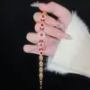 Pulseras Coloridas de Exportación Transfronteriza Europea y Americana para Mujeres, Pulseras de Circonita de Lujo Ligero de Moda de Gama Alta, Accesorios de Diseño Elegante