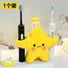 Soporte para Cepillo de Dientes Estrella, Lavabo Lindo de Dibujos Animados, Estante de Almacenamiento para Cepillo de Dientes Eléctrico, Estante de Almacenamiento para Pasta de Dientes de Pareja de Aspecto Elegante