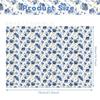 Wx017 Flor Azul Pera de Nieve Papel 17g Flor Regalo Dulce Papel de Envoltura a Prueba de Humedad Flor de Tinta Decorativo Papel de Pera de Nieve