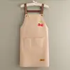 Delantal de Cocina Impermeable con Logo Impreso, Delantal Doméstico a Prueba de Aceite para Mujeres, Trabajo en Catering, Bolsillo para Teléfono de Gran Capacidad
