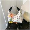 Bolsas de Alto Padrão Transfronteiriças para Mulheres Verão 2025 Nova Moda Bolsa Transversal Estilo Coreano Casual Popular Portátil Bolsa Dumpling