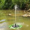 Fuente Solar de Hoja de Loto flotante paisajismo Fuente Solar exterior Paisaje acuático Fuente de jardín venta directa de fábrica