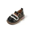 Sapatos para Bebê Menina, Sapatos de Couro de Princesa, 1 a 3 Anos, Sapatos de Solado Único Antiderrapantes, Sapatos para Bebês, Estilo Primavera e Outono, Sapatos de Menina Estilo Britânico