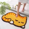 Tapetes de Chão Tuftados Fofos para Banheiro Transfronteiriços, Tapetes para Pés Absorventes de Água Antiderrapantes, Tapetes para Porta de Quarto, Tapetes Refrescantes, Tapetes de Chão Flocados para Comércio Exterior