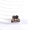 Clip de sujeción pequeño de 2.5 cm Flor de Calabaza Leopardo Colorido Clip para Flequillo Femenino Pasador para Cabello Roto Pasador Cyber Celebrado Clip de Tiburón Pasador