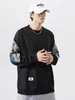 Sudadera holgada con bordado patchwork estilo chino para hombre, chaqueta de moda estilo chino para pareja, otoño e invierno, cuello redondo