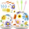 Amazon Festa das Flores da Primavera Utensílios de Mesa para Prato Decorativo Descartável Guardanapo de Papel Garfo