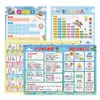 Tabla de pared de la novena tabla de multiplicar para niños Estudiantes de primaria primer y segundo grado matemáticas práctica diaria 99 tabla de multiplicar y división pegatina de pared