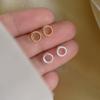 Brincos de Agulha de Prata 925 para Mulheres, Novos e Modernos, Brincos Simples e Compactos, Design de Nicho, Piercing de Verão na Orelha, Não Propensos a Alergias