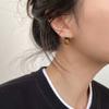 Pendientes de clip para orejas con piedra ojo de tigre de un carácter, placa para incienso repelente de mosquitos Maillard, accesorios de personalidad simples, aretes de joyería de alta gama versátiles