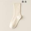 Calcetines de mujer con doble aguja, finos y transpirables, de tubo medio, absorbentes del sudor, de verano, en blanco y negro, mocasines de algodón.