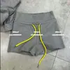 Coreano Dongdaemun Verano Nueva Moda Versátil Ajuste Delgado Cintura Elástica Cordón Casual Deportivo Chica Caliente Pantalones Cortos Ultra Cortos para Mujer