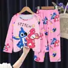 Pijama Infantil, Pantalón de Manga Larga, Set de Dibujos Animados Shin-Chan con Puntadas, Se Puede Usar Afuera, Ropa para Casa, Antibacteriano, Estilo Infantil