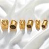 Fivela de corrente de balde de aço inoxidável Fivela de corda Vácuo chapeado Fivela de conexão de corda de couro 18K DIY Pulseira Corrente de pé Acessórios de joias artesanais