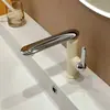 Grifo para Lavabo de Acero Inoxidable 304 Seleccionado Cuidadosamente para Uso Doméstico, Control Dual de Agua Caliente y Fría, Adecuado para Lavabo de Baño, Fregadero y Lavabo de Encimera