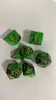 Juego de Dados Multilado Dos Tonos Acrílico Numéricos 7 Piezas/Juego Dados Color Sólido Grupo de Corredores Dados Cielo Estrellado