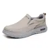 Zapatos de tela para hombre estilo Pekín antiguo para primavera y otoño, transpirables, antideslizantes, versátiles, modernos, zapatos casuales deportivos para padres de mediana edad y ancianos, zapatos sin cordones