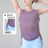 Chaleco de Yoga de Hilo de Bambú Delgado de Verano con Cordón Holgado para Correr Secado Rápido Top de Fitness Cubierta Deportiva para Mujer En Stock