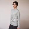 [Liquidação] Suéter de Tricô de Lã Lyocell de Alta Qualidade para Mulheres, Blusa de Manga Longa de Outono com Barra Irregular