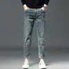 Jeans Rasgado Masculino Reto Largo Cropped Novo Primavera 2026 Jeans Skinny Masculino Slim Fit