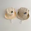 Sombrero de bebé Yipan, sombrero de pescador de malla fina de verano con protección solar, sombrero tipo cubo para el sol de bebé, sombrero de sol para niños