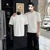 Nueva camiseta deportiva de manga corta de malla fina, fresca, elegante, estilo casual americano, con retazos para hombre, camiseta versátil