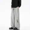 Nuevos Pantalones Casuales Sueltos de Primavera y Otoño para Hombre Pantalones Cortos Moda para Hombre Pantalones de Chándal Rectos Sueltos Pantalones Largos