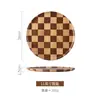 Bandeja de Madera Japonesa Bandeja de Té Casera Bandeja Redonda para Frutas y Pasteles Bandeja para Snacks Soporte para Tazas Taza de Agua Bandeja de Té Bandeja de Almacenamiento