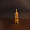 Decoração de torre Wenchang de latão puro, nove camadas, dez camadas, três camadas, pagode, escritório, mesa de estudo, decoração, artesanato, decoração