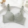 Látex Medio Grueso Algodón Push-up Ropa Interior No Magnética Mujer Pecho Pequeño MM Sin Aros Paramamario Sujetador Superior Sexy