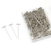 Venta al por mayor de fábrica 100 agujas para pelucas juego 53mm Agujas en forma de T extensiones de cabello para pelucas a juego de color agujas de posicionamiento fijo