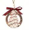 Venta Caliente Transfronteriza Manualidades Navideñas Colgantes Decoración Navideña Suministros para Fiestas Regalos de Navidad Colgantes de Madera