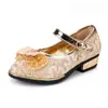 2026 Novo Modelo Sapatos de Princesa para Meninas Mais Velhas, Sapatos Individuais Infantis com Laço, Sapatos para Meninas, Sapatos de Couro para Estudantes, Um Par no Atacado