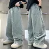 Jeans de Primavera para Niños 2026 Nuevo Estilo Pantalones para Niños Grandes Pantalones de Primavera y Otoño Largos Pantalones de Primavera Frescos y Elegantes de Moda para Niños