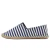 Moda de otoño de tendencia nuevos zapatos de lino para hombre y mujer zapatos de paja pescador un pedal mocasines de lona al por mayor