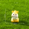Terrário de musgo, urso miniatura criativo, porco e coelho figuras de animais, acessórios decorativos DIY de paisagismo para jardinagem, mini ornamentos