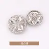 Botões Pequenos para Casaco Estilo Chanel Hexagonais em Forma de Estrela Costurados à Mão Botões de Metal para Roupas Casaco Trench Coat Suéter Tricot