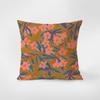 Almohada Rectangular de Ante Floral Silencioso Nórdico para Coche, Sofá, Sala de Estar, Habitación Modelo Funda de Cojín de Cintura de Ante Cojín