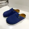 Medias Slippers Baotou para Mujer 2025 Nuevo Ropa de Exterior Celebridad de Internet Zapatos Leiken Planos para Dedo Gordo Feo Zapatos Perezosos para Mujer de Una Sola Pierna