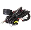 Cableado para faro de niebla de coche HID, juego de cables de una sola lámpara, universal H11H8H9, cable de faro de niebla delantero, juego de cables con interruptor