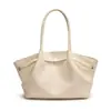Bolsa tote grande de couro macio estilo minimalista, novo modelo de comércio exterior, bolsa de ombro para o dia a dia, atacado