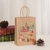 Sacos de Embalagem para Presentes de Natal Transfronteiriços Sacolas de Embalagem para Festas de Natal Europeias e Americanas Sacos de Doces Estampados para Crianças Atacado