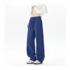 2026 Nuevos Pantalones de Pierna Ancha Rectos Holgados Estilo Coreano de Moda, Pantalones Deportivos Casuales a Cuadros de Personalidad