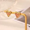 Brincos de Flor Estrela-do-mar Banhados a Ouro 18K Aço Inoxidável Usados Brincos de Temperamento Feminino Estilo Oceano Joias Transfronteiriças Venda por Atacado