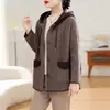 Cárdigan de Punto Otoño e Invierno para Mamá de Mediana Edad para Mujer 2026 Nuevo Estilo Suéter Cardigan Tallas Grandes Ropa de Primavera y Otoño para Mujeres de Mediana Edad y Mayores