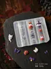 Moldes de arte para uñas de dibujos animados de Halloween, fáciles de quitar, fantasma, calabaza, murciélago, moldes de decoración de uñas 3D DIY al por mayor