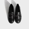 Zapatos de Piel Pequeños de Color Sólido Nuevo 2025 de Dos Usos Zapatos de Piel de Tacón Grueso Moda de Mujer Versátil Estilo Británico Mocasines Zapatos de Suela Gruesa Mujer