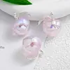 Beleza de Gelo Estéreo Formato de Fruta Pêssego Corrente para Celular Pulseira DIY Pingente de Bolsa Chaveiro de Carro Material