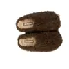 Pantuflas peludas Baotou, pantuflas de algodón de moda, medias pantuflas, zapatos de mujer, otoño e invierno, para mujeres menudas, 2026, con forro de felpa, aptas para usar en exteriores